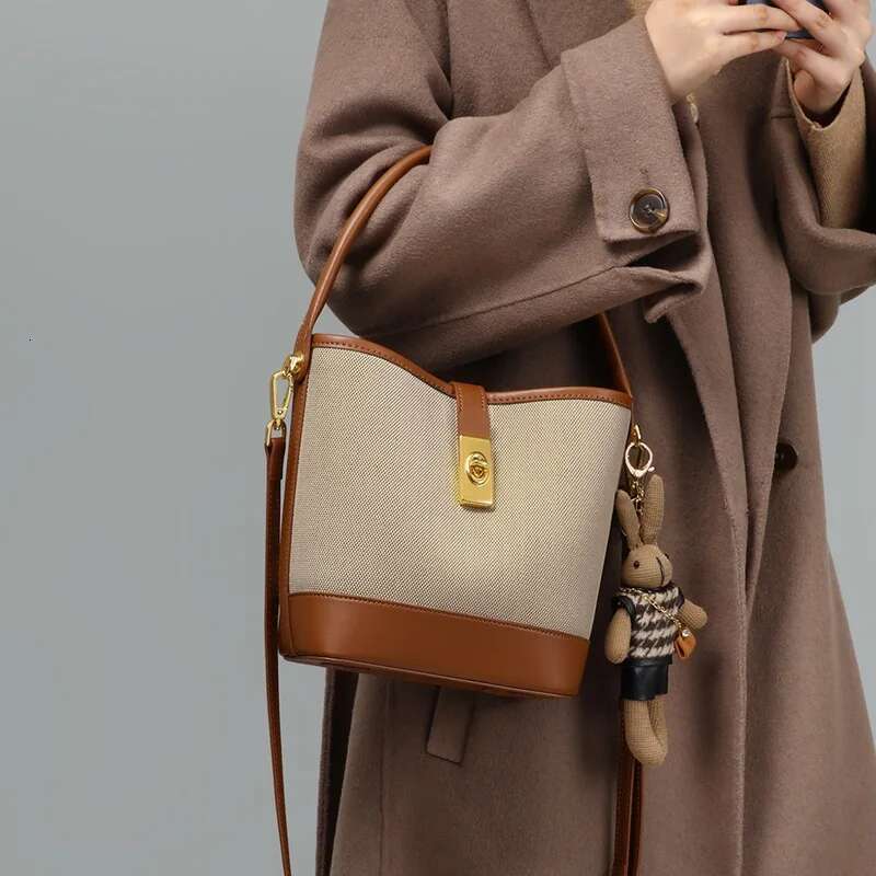 Bag Lady 2025 New Women's Bucket Bag Single-Shoulder Commuter Explosive High-Grade Cross-Body Handbag Bags