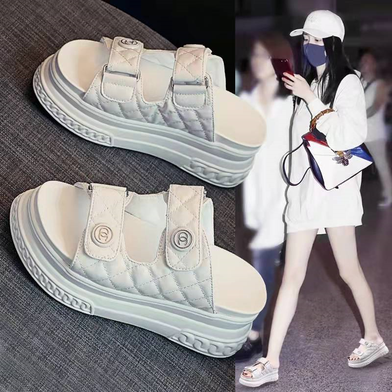 free shipping designer Slippers for woman 2025 new summer outdoor casual Low sandal