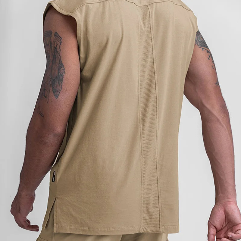 Gyms Mens Fitness Quick Dry Tank Top Jogging Sleeveless Shirt Breathable Sports Vest Undershirt Running Casual Vest Male 250304