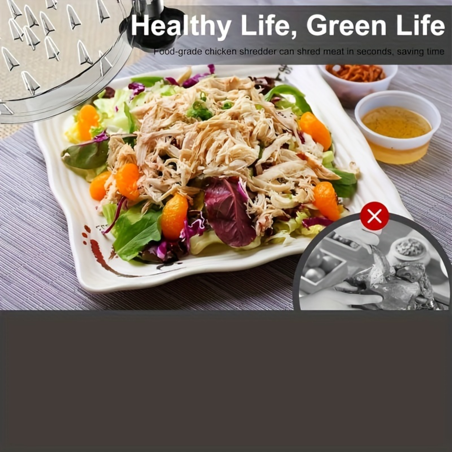 Chicken Shredder Large Chicken Breast Shredding Tool Visible Meat Shredder For Restaurant, Ergonomic Handle, BPA Free, Suitable