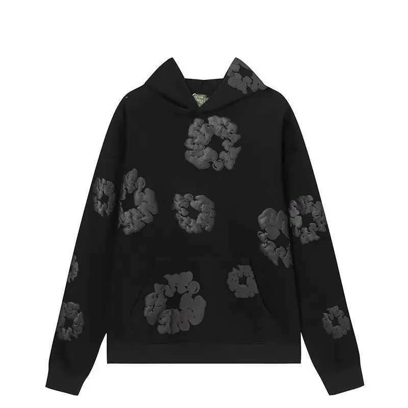 Fashion New Mens Same Kapok foam Print Loose Velvet Hooded Sweater Mens Set X2503051