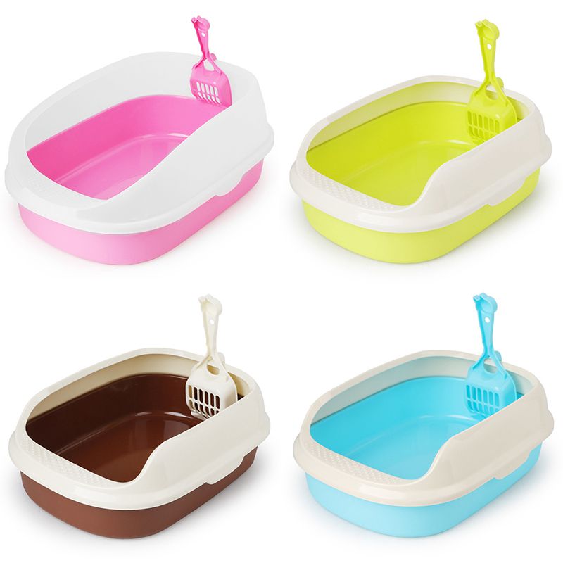 AAAC-Toilet Bedpan Cat Litter Box Cat Dog Tray Toilet Supply Teddy Anti-Splash Pet Dog Toilette Puppy Indoor Home Plastic Sandbo