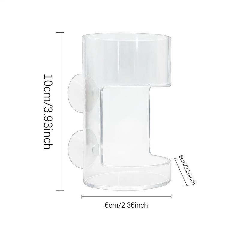 Transparent Square Round Aquarium Feeder Bowl Fish Feeder Aquarium Feeder Food Dispenser Fish Shrimp Feeder with Suction Cup