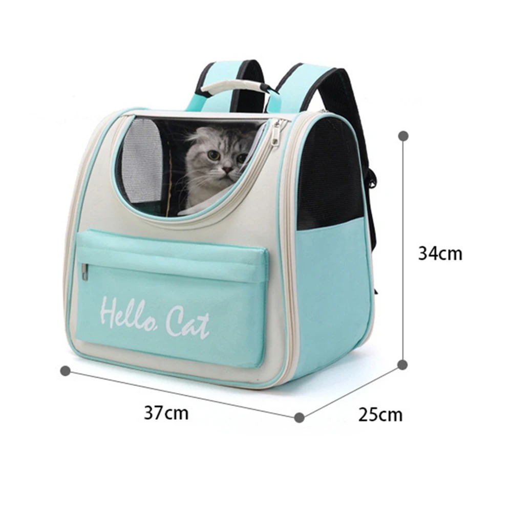 Transparent Cat Carrier Backpack Breathable Portable Pet Travel Bag for Small Cats Dogs Lightweight Outdoor Pet Carrying Bag