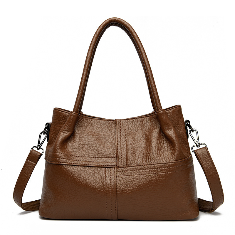 Bag 2025 New Women's Texture Soft Leather Commuting Tote Simple Shoulder Crossbody Bag