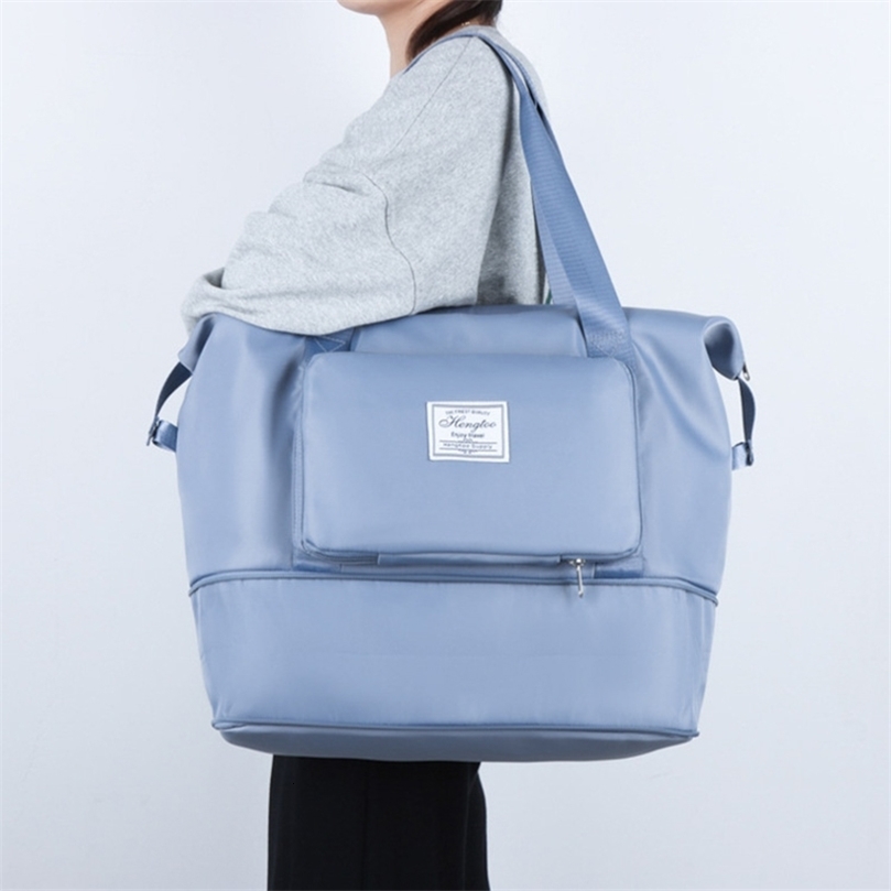 Large Capacity Expanding Travel Bags Luggage Organizer Bag Handbag Waterproof Portable Foldable Travel Clothes Storage Bag 250305