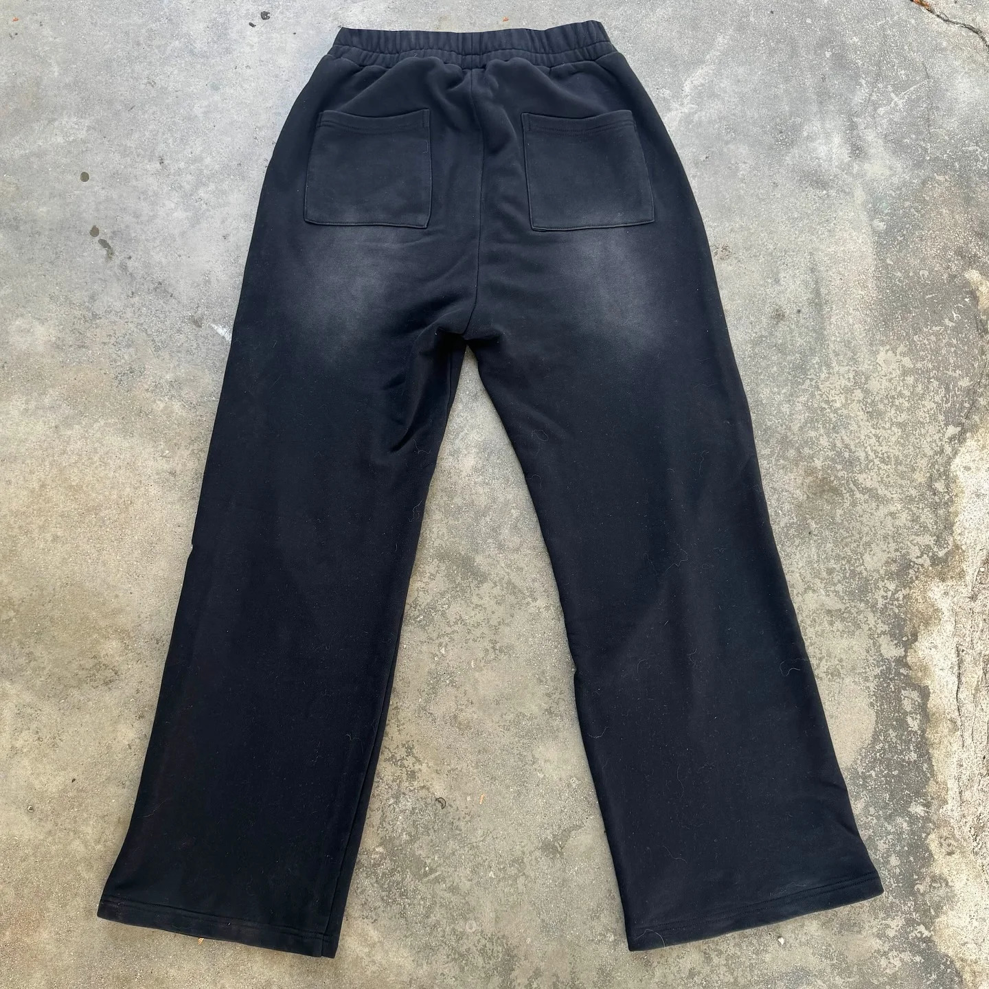 Y2k Goth Baggy Washed Sweats Hip Hop Embroidery Casual Pants Jogger Elastic Waist Terry Straight Pants Men Women Gym Sweatpants 250304