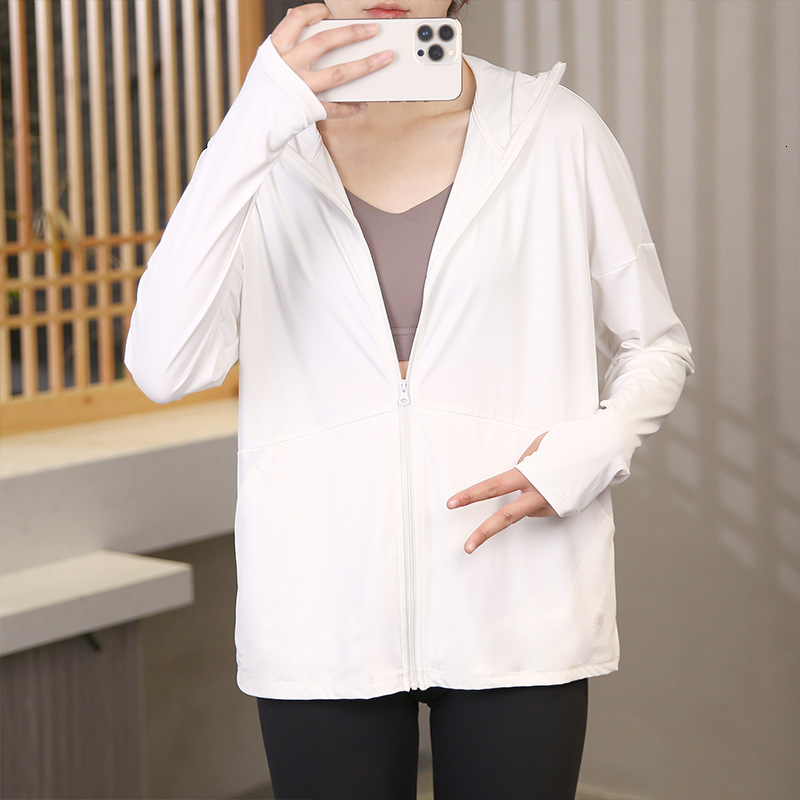 New tracksuit Original Yarn Ice Feel for Women's Summer UV Coat Breathable Ultra thin Skin Sun Protection Clothing