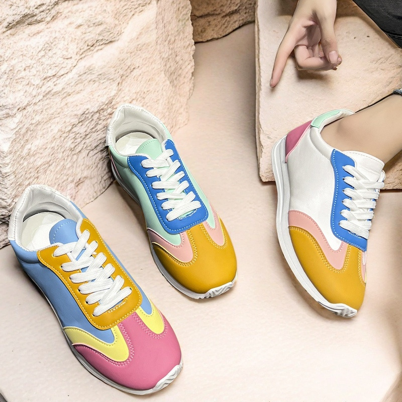 Large size training shoes 2025 new multifunctional white designer women's sports running flat shoes trendy casual sports shoes