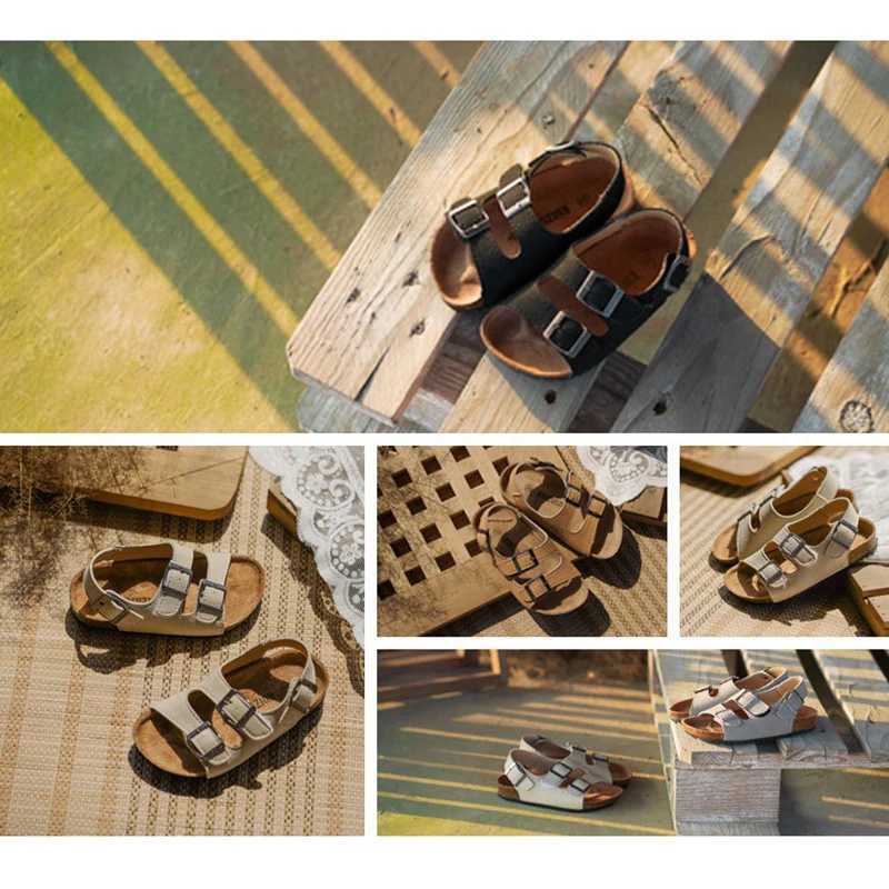 Childrens elastic Clogs boys and girls sandals with soft sole and anti slip childrens casual open toe flat sandals X250305