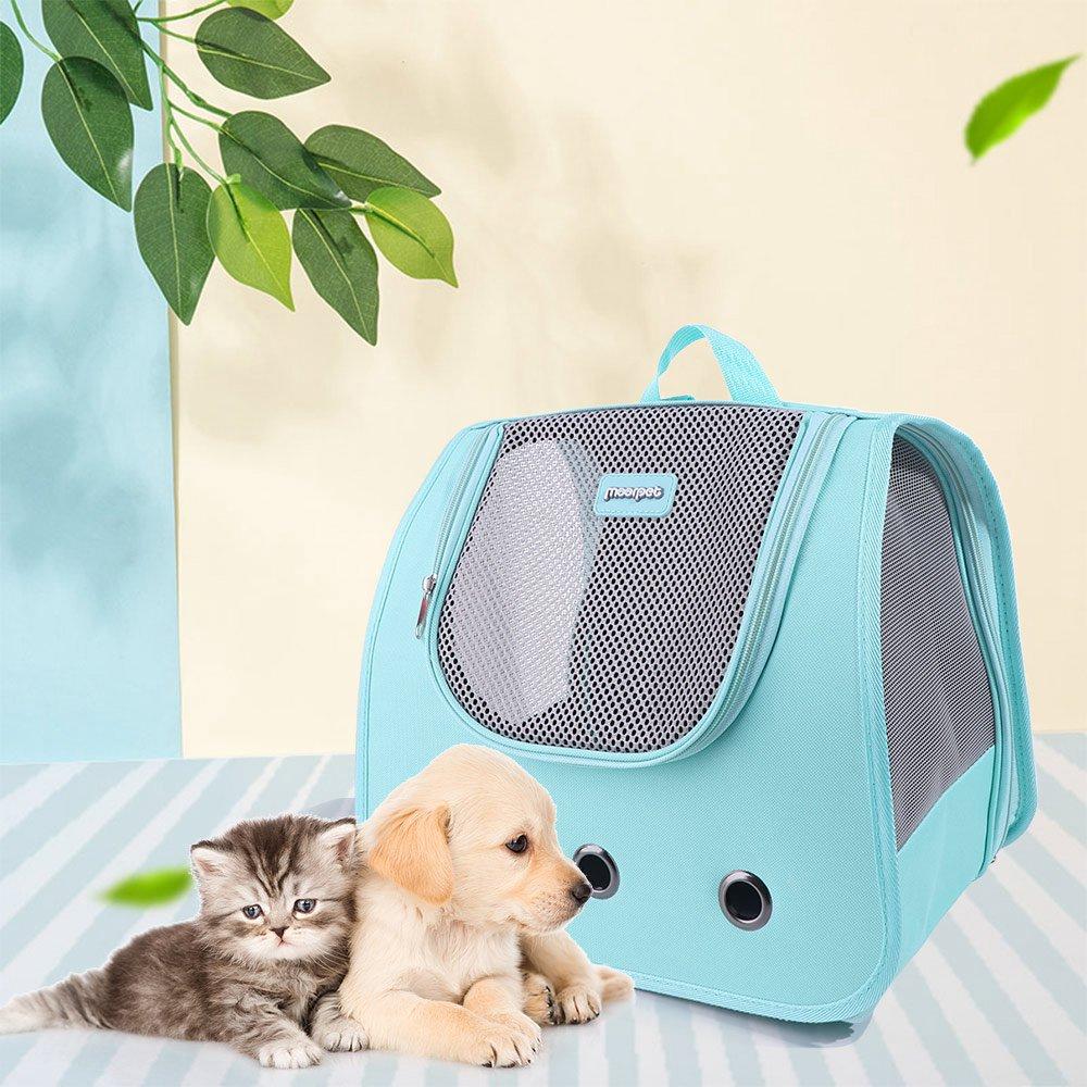 Large Capacity Cat Backpack Bag Breathable Foldable Cat Carrier Bag Water-resistant Shoulder Pet Dog Backpack Pet Bag