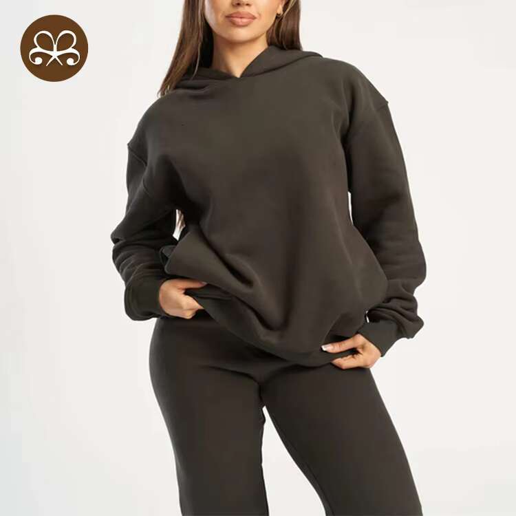 Wholesale Custom High Quality Casual Heavyweight Womens Hoodies Sweatshirts Hoodie