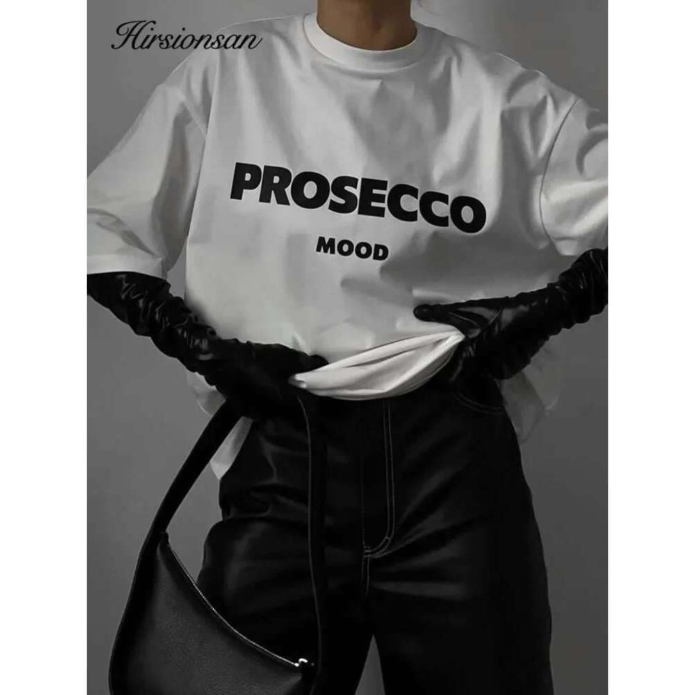 Hirsionsan Simpic letter printed t-shirt women summer new soft short sleeved t-shirts women oversized higt street gothic high
