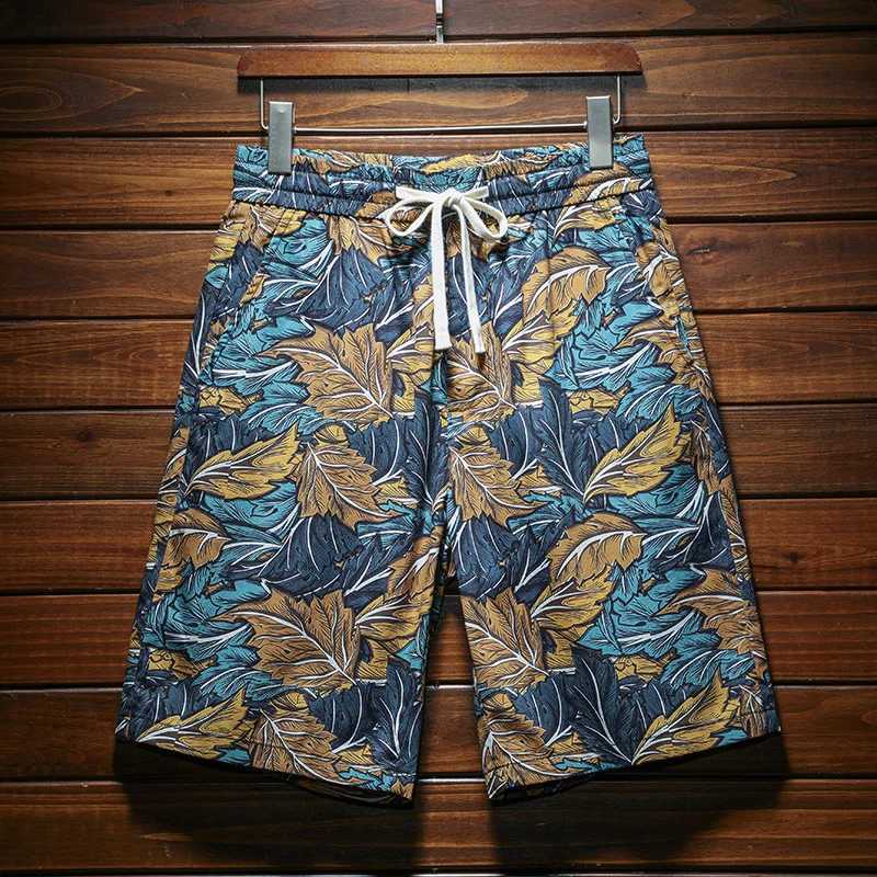 Cashew Flower Fashion Beach Shorts Mens Summer Cool Breathable Middle Pants Ethnic Print Versatile Casual Outdoor ShortsXJ250304
