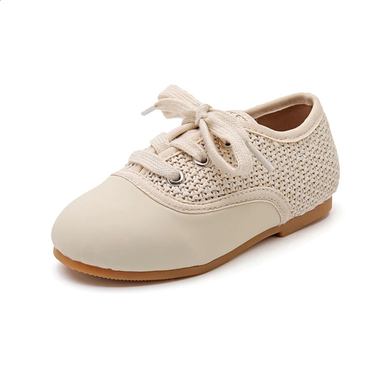 AS Kids Shoes Children Weave Shoes Baby Girls Fashion Oxford Toddler Loafers Boys Shoes Infant Princess Shoe Mary Jane 250304