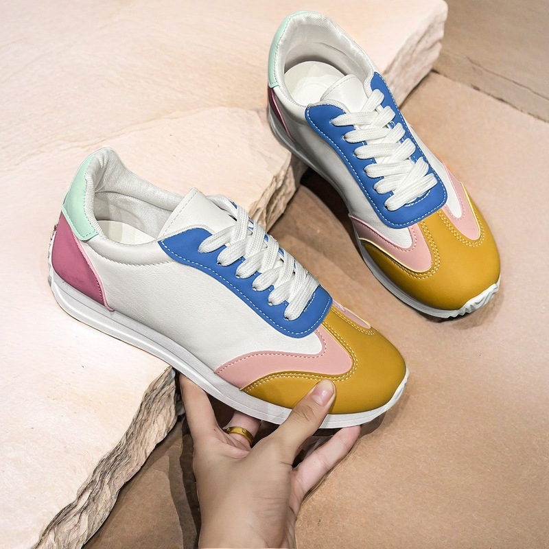 Large size training shoes 2025 new multifunctional white designer women's sports running flat shoes trendy casual sports shoes