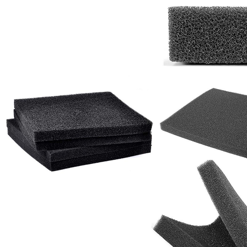 Water Fountain Pre Sponge Fish Tank Aquarium Tanks Filter Pad Material Black Sponges