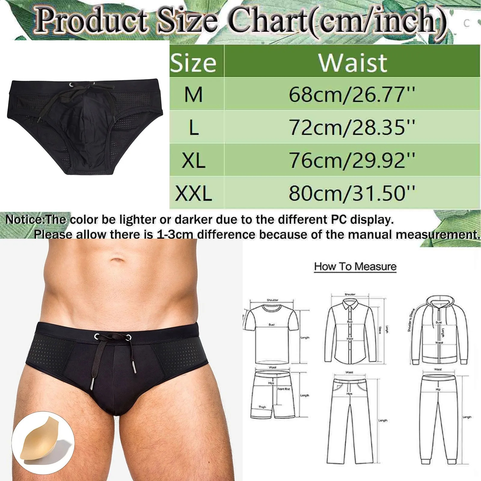 Summer Trousers For Men Cool Sports Fit Beach Shorts Triangle Fashion Sexy Swimming Trunks Low Waisted Swimwear Male 250305