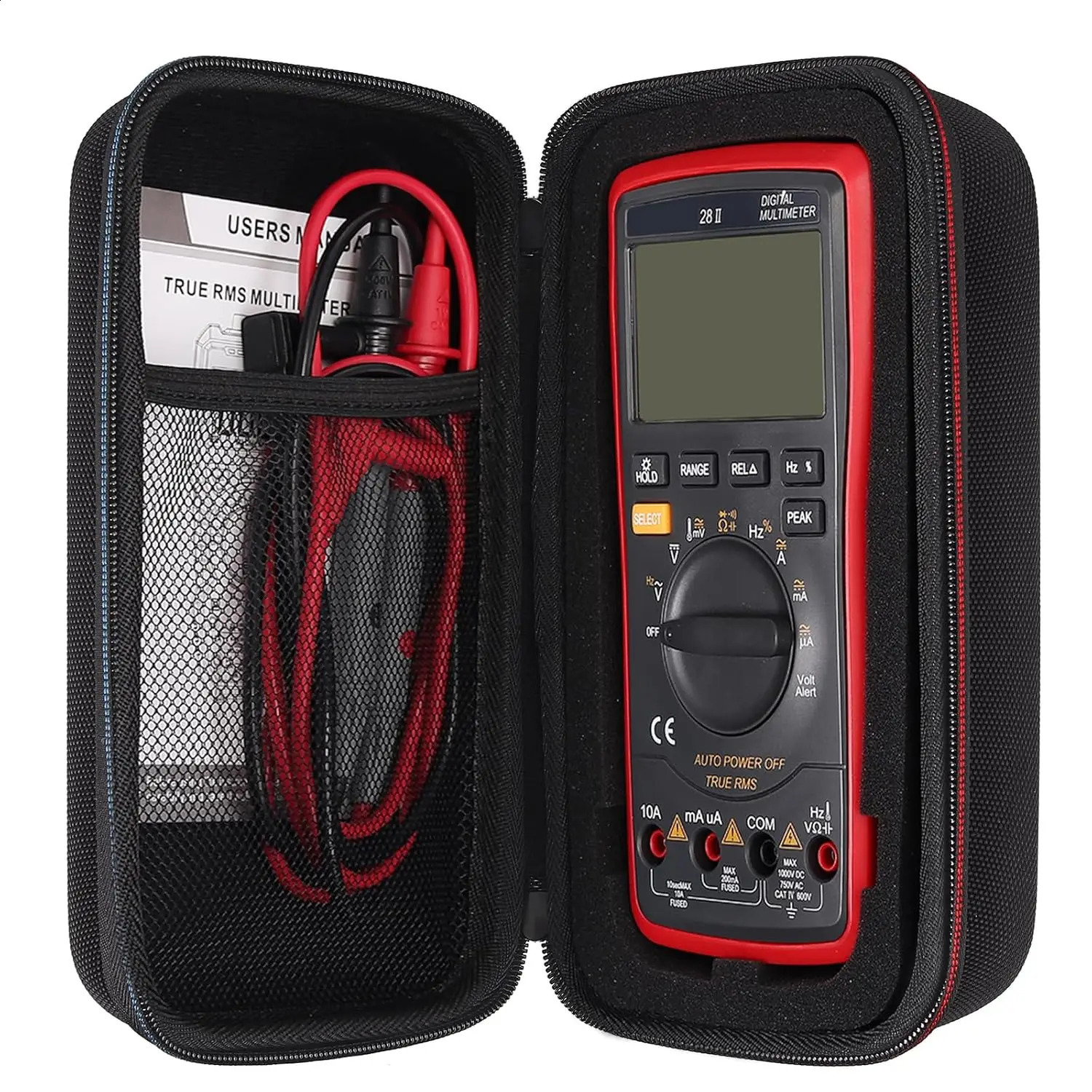 Ship from US Multi functional portable digital multifunction storage bag suitable for Fluke 101115116 and other DIY foam magnetic 250305FBB