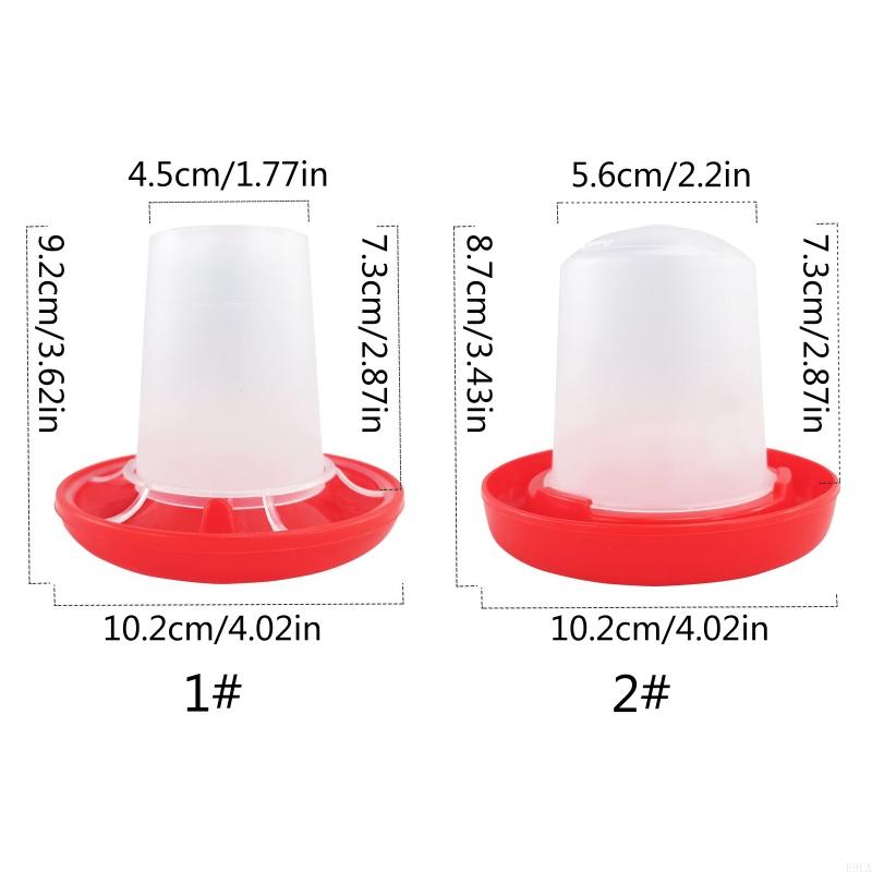 2025 New Baby Chick Feeder Waterer 0.35Lbs Chicken Feeder 5.4 Ounce Chicken Waterer Small Birds Poultry Feeding Equipment