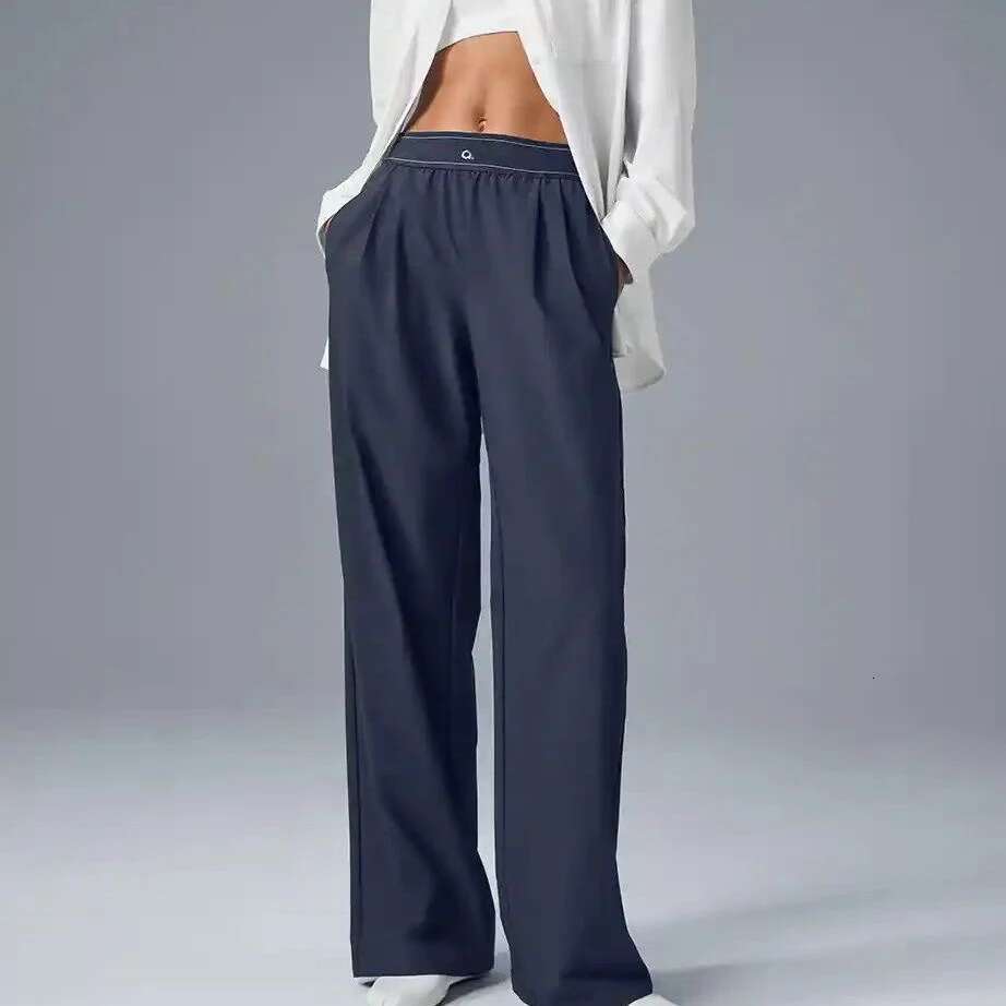 Yoga Up Trouser Sports High Waisted Straight Leg Wide Women's Casual Outdoor Comfortable Loose Suit Pants
