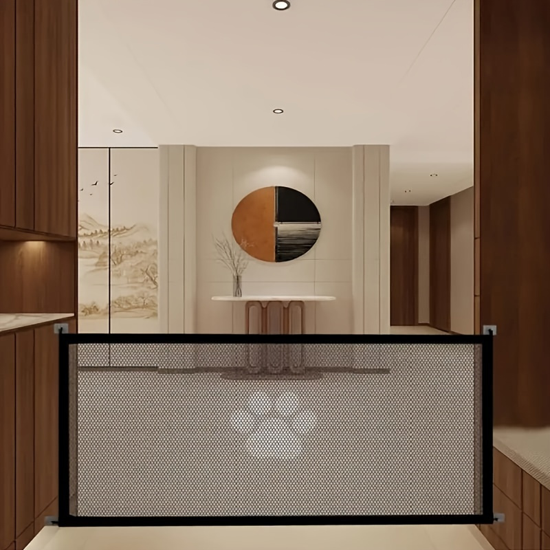 Expandable Safety Pet Gate - Durable PE Mesh Gate For Indoor Outdoor Use, Adjustable, Portable, Easy Install, Stair Barrier