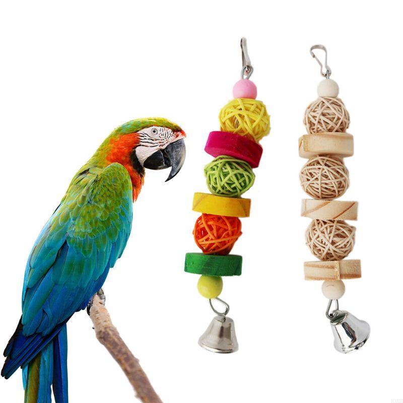 2025 New Bird Chew Toy Parrot Entertainment Blocks Cage for Cockatiel Conure