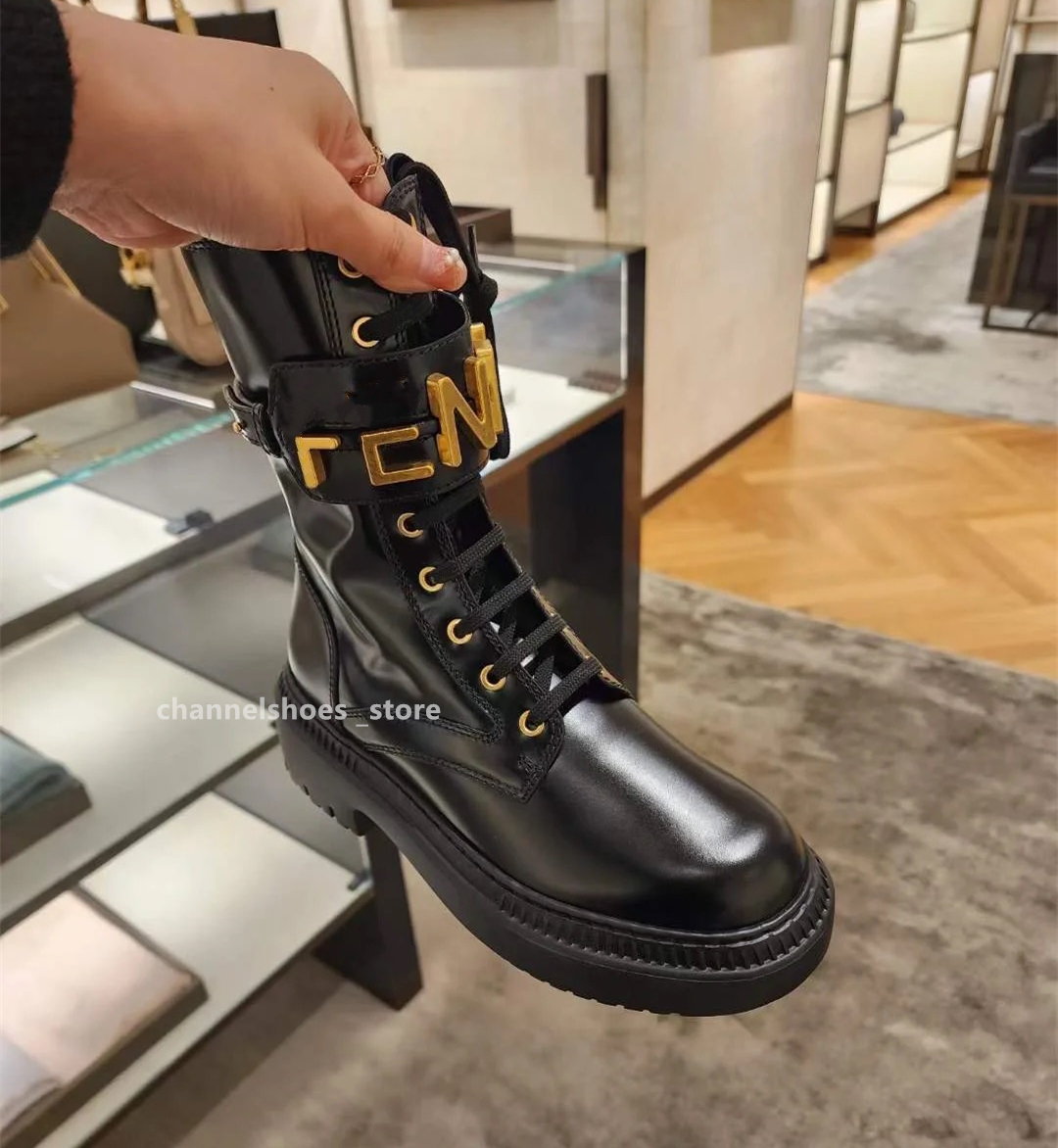 Milano Women Ankle Designer Boots Woman Fashion British Style Black Casual Dress Shoes Female Motorcycle Boots rick chan rain boots combat laceup cchanelboot ff