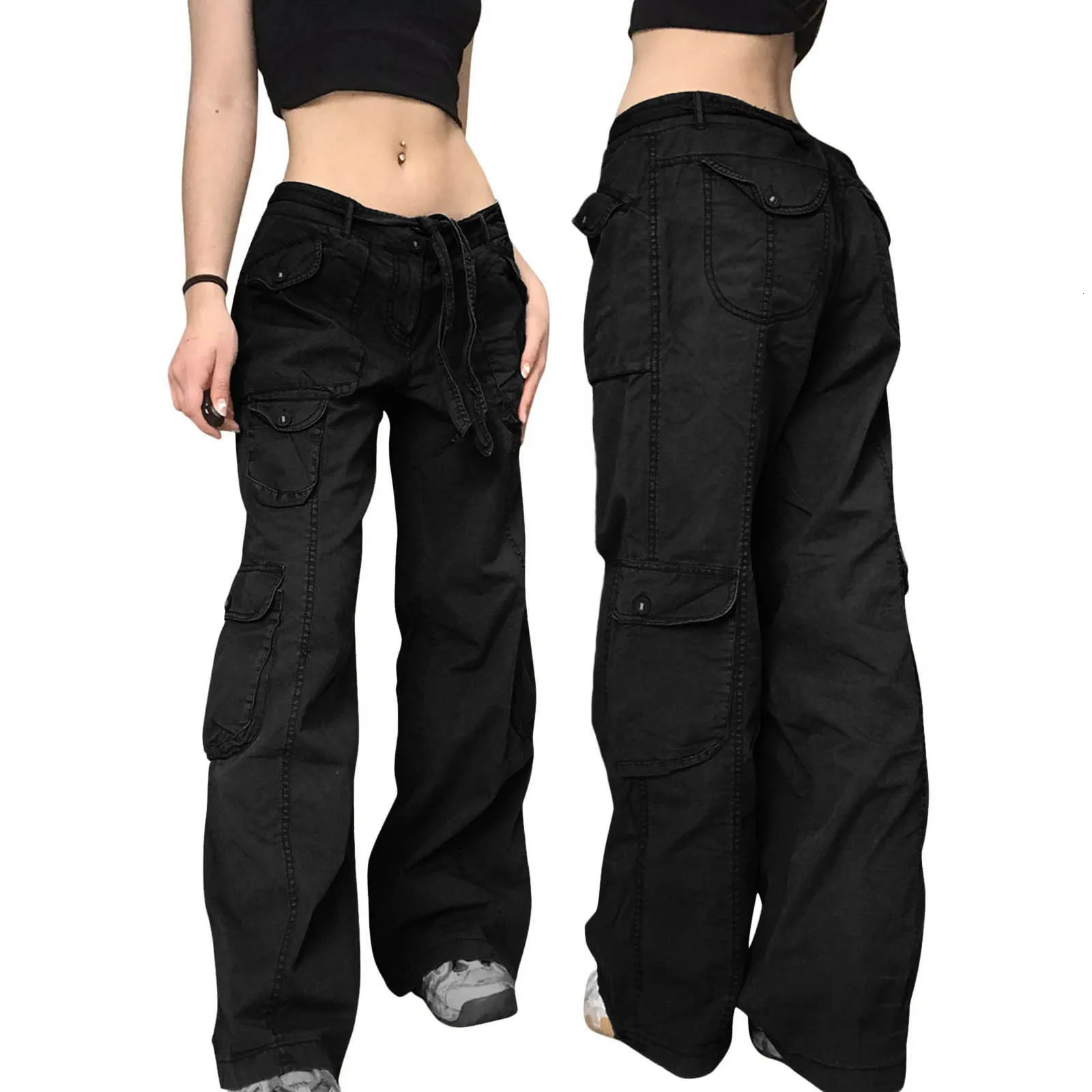 American Cargo Pants Mens Grey Camouflage Jeans For Men And Women Overalls Hiphop Wide Leg Trend Straight Casual Baggy Clothes 250304