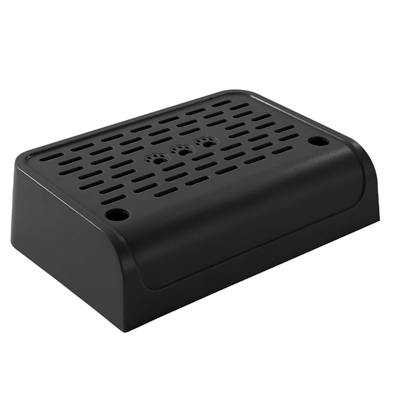 Cat Litter Box Ramp With Filter Function, Double Layered Self-Cleaning Cat Litter Box Litter Trapper With Storage