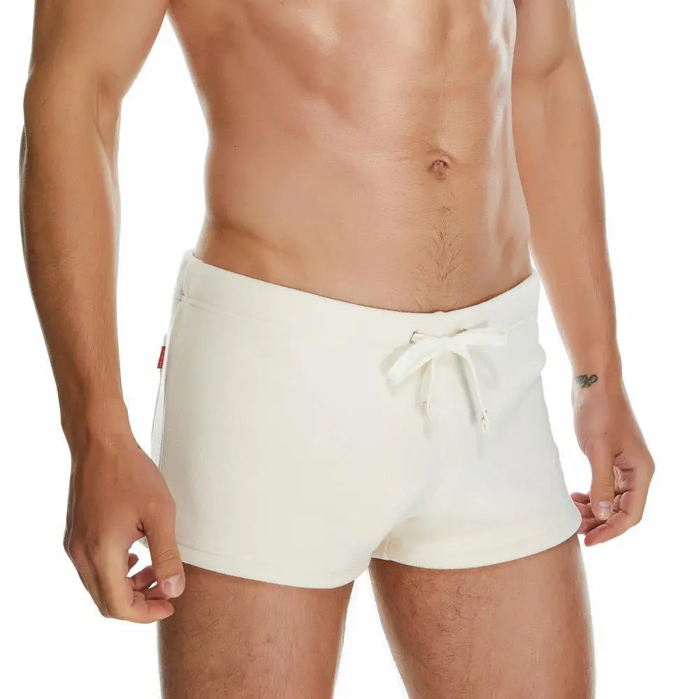SEOBEAN Mens Pajamas Shorts Sleep Bottoms Boxer Homewear Underwear Gym Fitness Drawstring for Man 250224