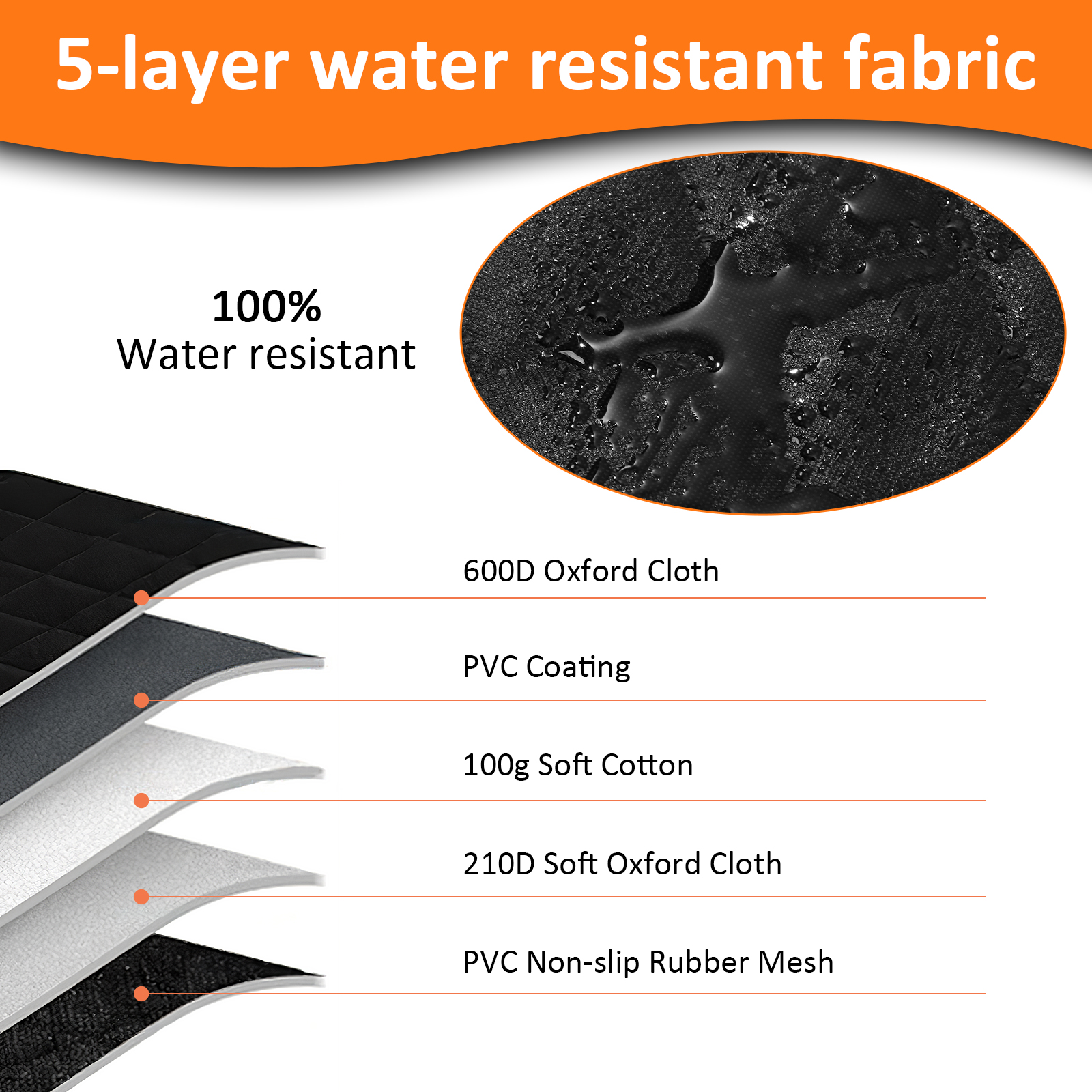 Waterproof Pet Mat Dog Car Seat Cover Hammock For Backseat Covers Trucks Accessories Paw Protector