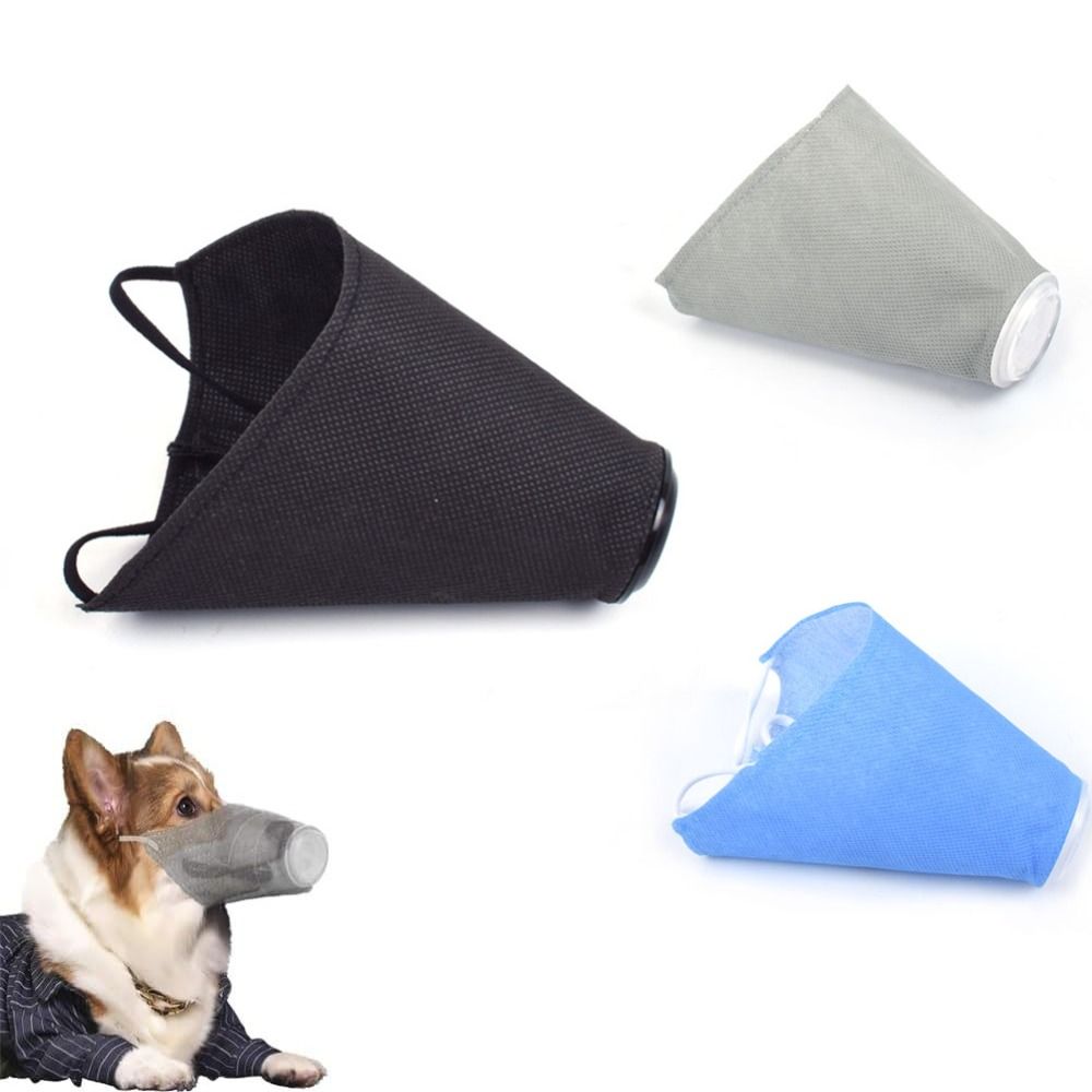 Adjustable Dog Anti-fog Haze Mouth Mask Breathable Reusable Dog Gas Masks Air Filter Dog Respirator Muzzle Small To Large Dogs