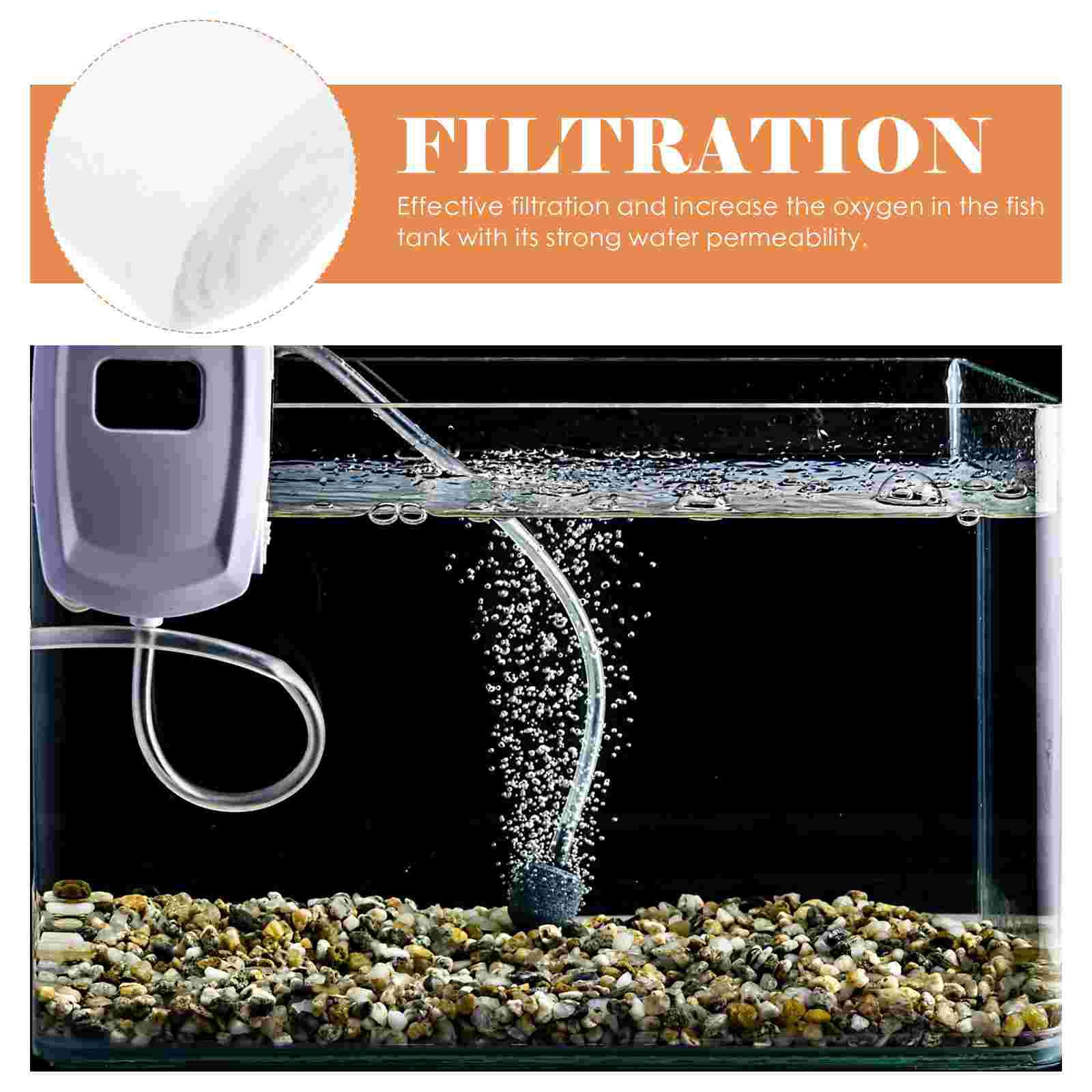 Cashmere Filter Cotton Safe Aquarium Purifier Small Fish Bowls Dental Floss Daily Use Compact Tank Cleaner Media