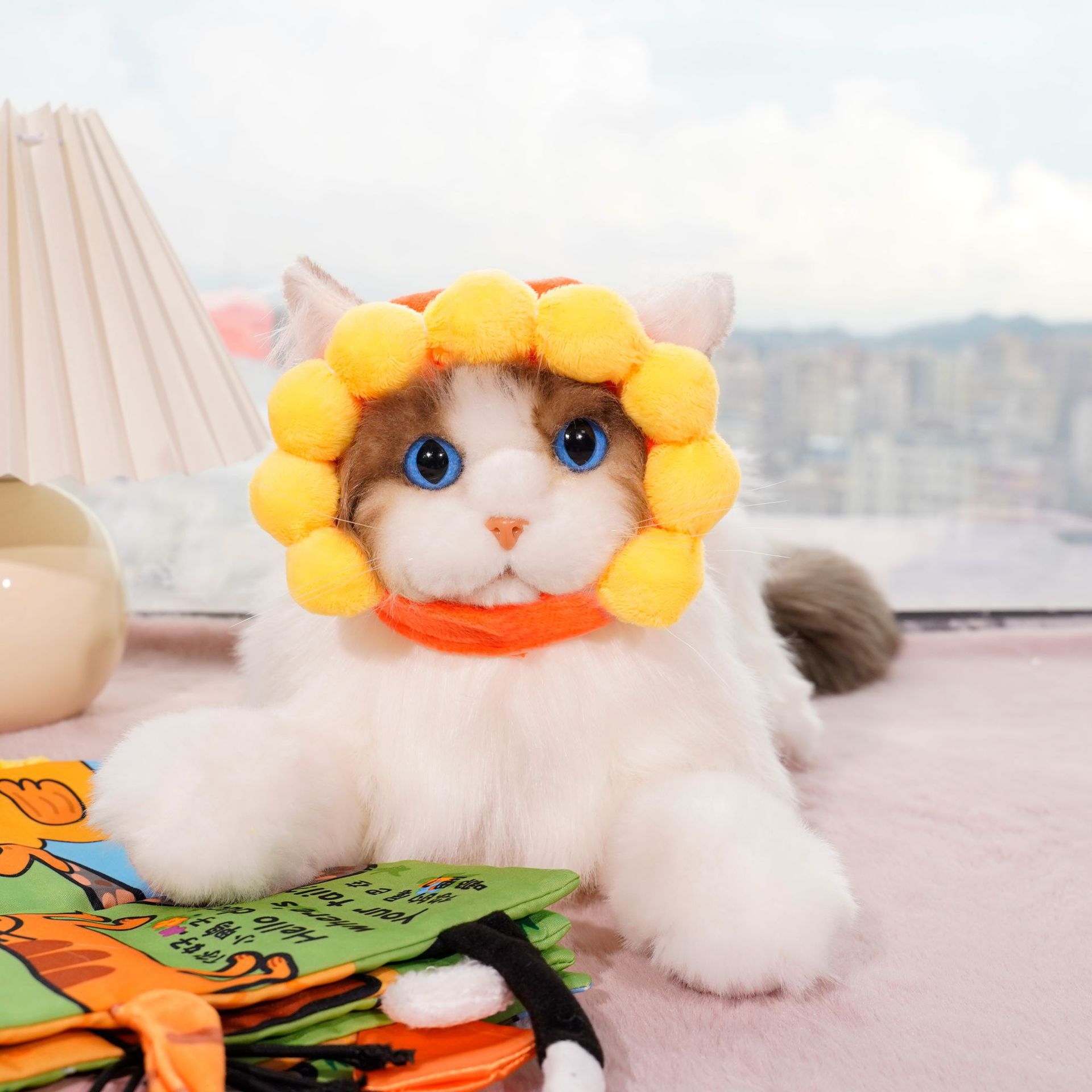 Adorable Suower - Themed Transformable Pet Hats Dogs Cats Adjustable, Ideal For Autumn And Winter 0314