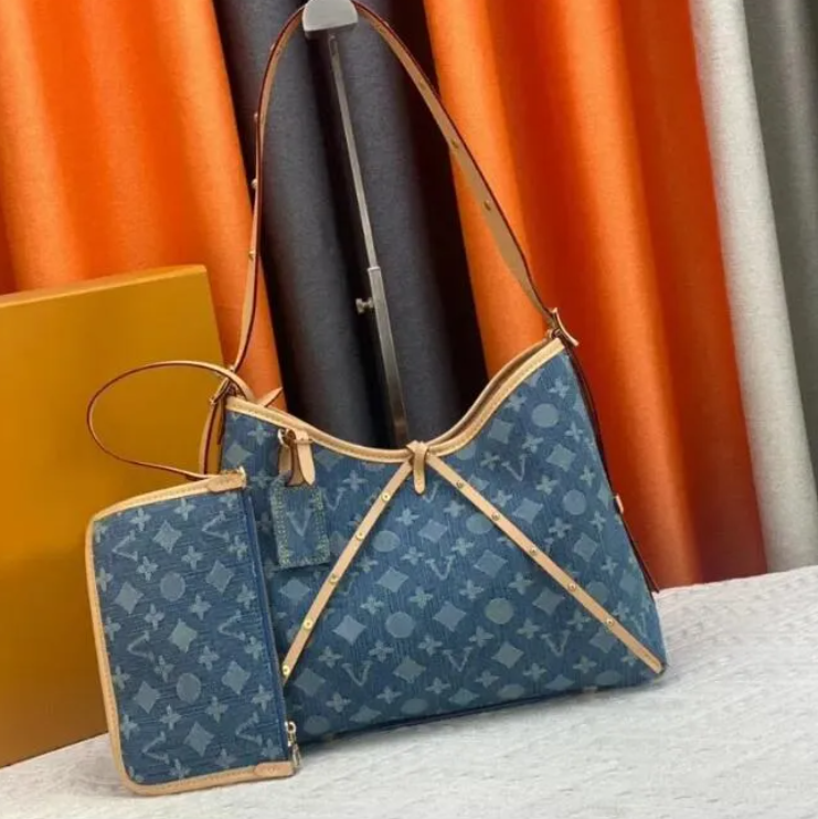 Designer Shoulder Bag Tote Women Crossbody Bags Leather Luxury Old Flower Diane Baguette Handbag Large-capacity Canvas Strap Embossed Letters Woman Wallet Purse 66