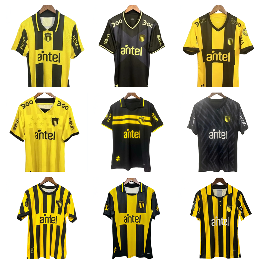 2024 2025 2026 Penarol MENDEZ Mens Soccer Jerseys S.RODRiGUEZ SANCHEZ AREZO MILANS MENOSSE 24 25 26 Home Yellow Black Away 3rd Commemorative Edition Football Shirts