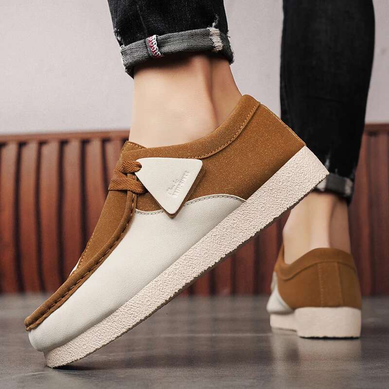 New Arrival Vintage Casual For Slip On Suede Sneakers Men Comfortable Walking Mens Boat Shoes Chaussures Homme