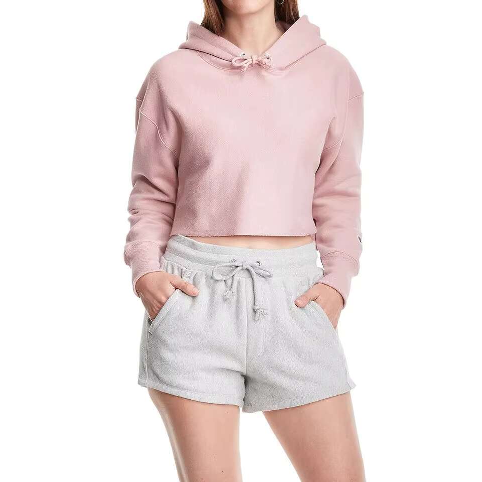 Women's Top Hoodie, Drop Shoulder With Wide Ribbed Cuffs, Stylish Crop Hoodies For Women Clothing, Casual And Trendy