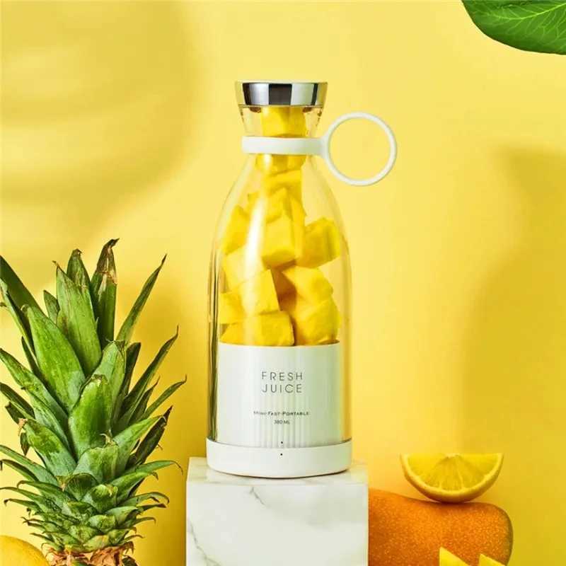 Rechargeable blender fresh fruit juice cup USB portable juice bottle mini fast electric portable blender smoothie ice makerXJ250305