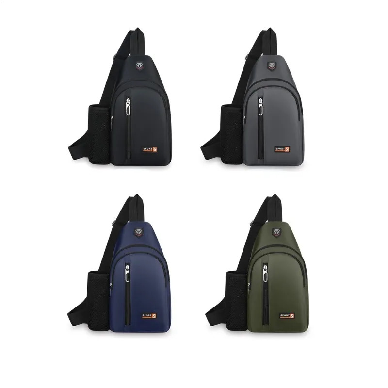 leisure chest bag travel cross body fashionable shoulder multifunctional large capacity mens and womens 250227