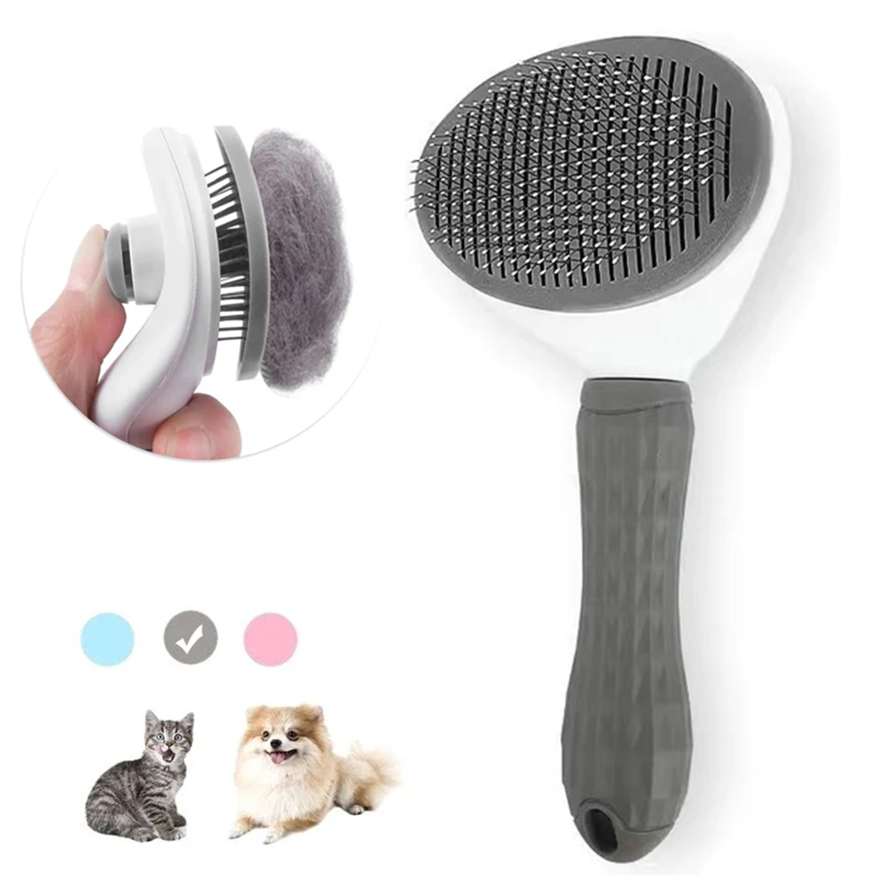 1Pc Pet Dog Hair Brush Cat Comb Pet Hair Remover Brush for Dogs Cats Puppy Kitten Grooming Tools Dogs Accessories Pet Supplies