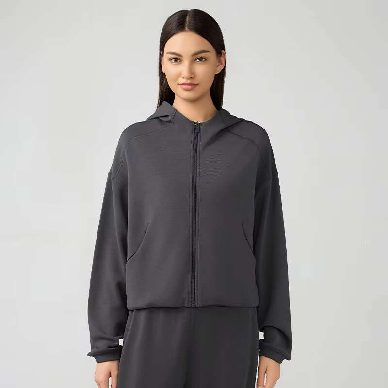 2024 New Women's Loose Casual Hoodie Running Hooded Coat