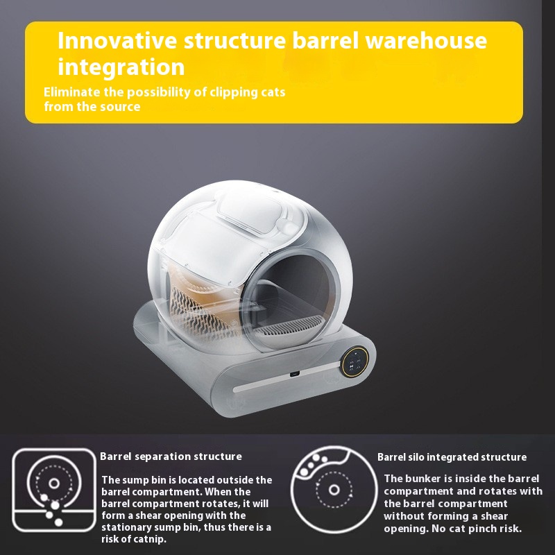 Smart cat litter box, fresh air, one-click cleaning and shoveling, electric cat toilet, pet oversized automatic cat litter box