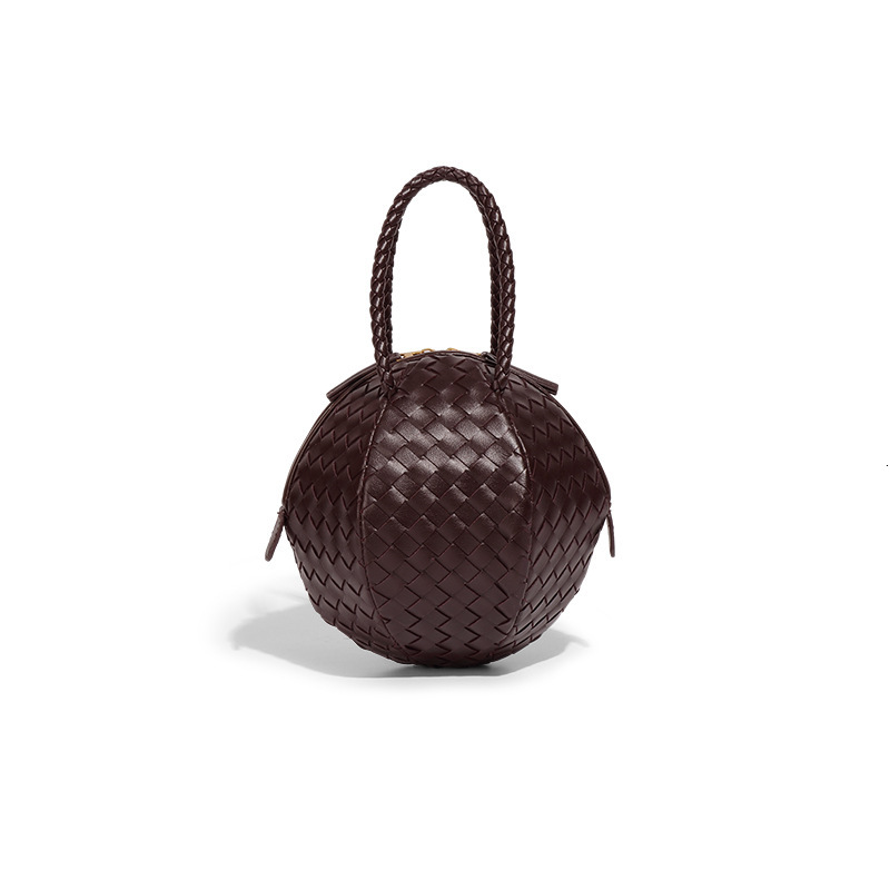 Fashionable Design Spring/Summer New Handwoven Handheld Embroidered Ball With Simple And Versatile Texture, Single Shoulder Crossbody Bag For Women