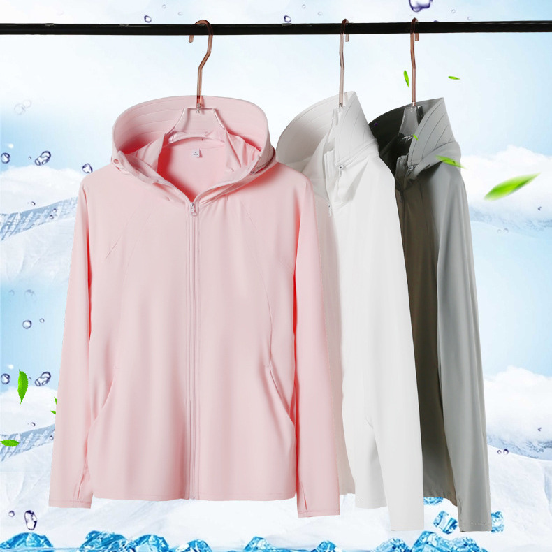 tracksuit Original yarn type for women, UPF50+ice sensitive summer ice silk women's outerwear, cycling travel sun protection clothing