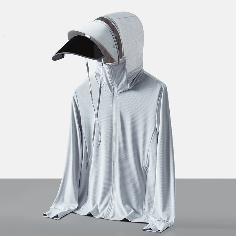 Sunscreen clothing women in summer, thin style, UV resistant, face blocking, breathable lenses, outdoor tourism, fishing, sunscreen clothing, jacket f