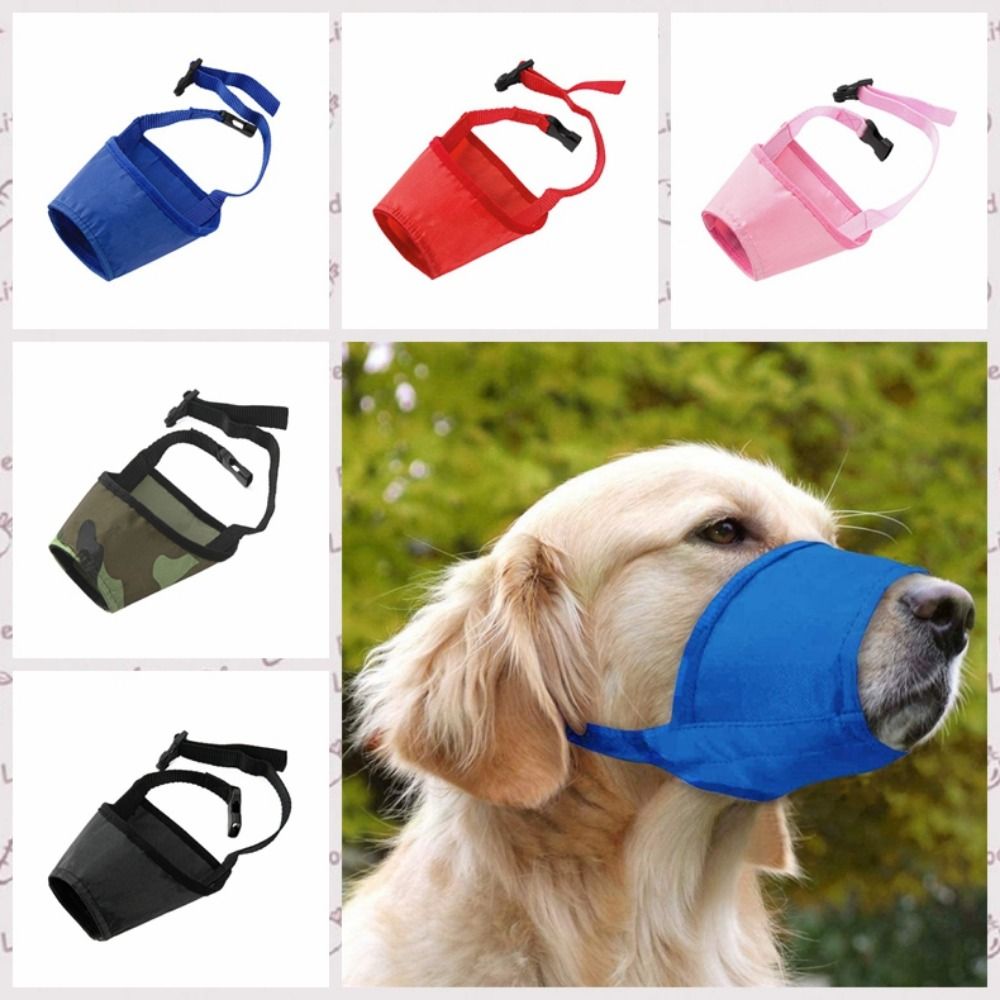 Puppy Toe Clip Adjustable Anti Bite Dogs Muzzles Polyester Breathable Dog Mouth Mask Soft Dogs Mouth Cover Anti-Licking