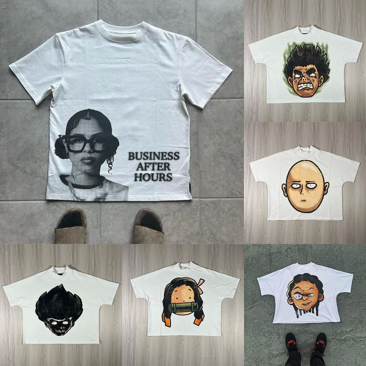 Men's T Shirts Y2k Vintage Gothic Fashion Aesthetic Print Shirt Women Man Oversize Loose Short Sleeved Kawaii Clothes Tops