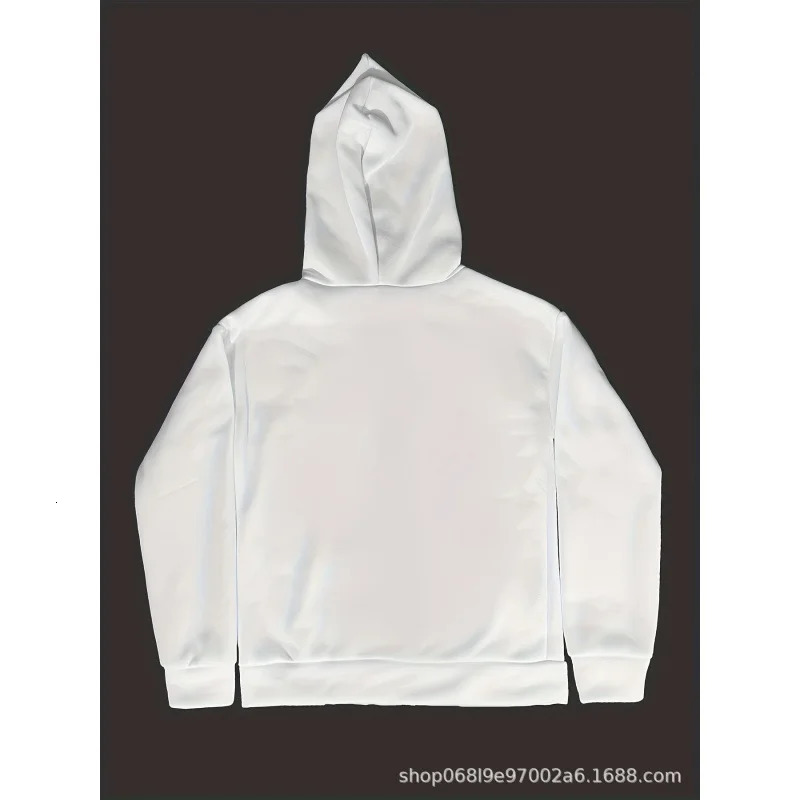Man Women Couple Skateboard Hooded Coat Autumn And Winter Plush And Thickened Printed Zipper Pullover For Womens Hoodie 250304
